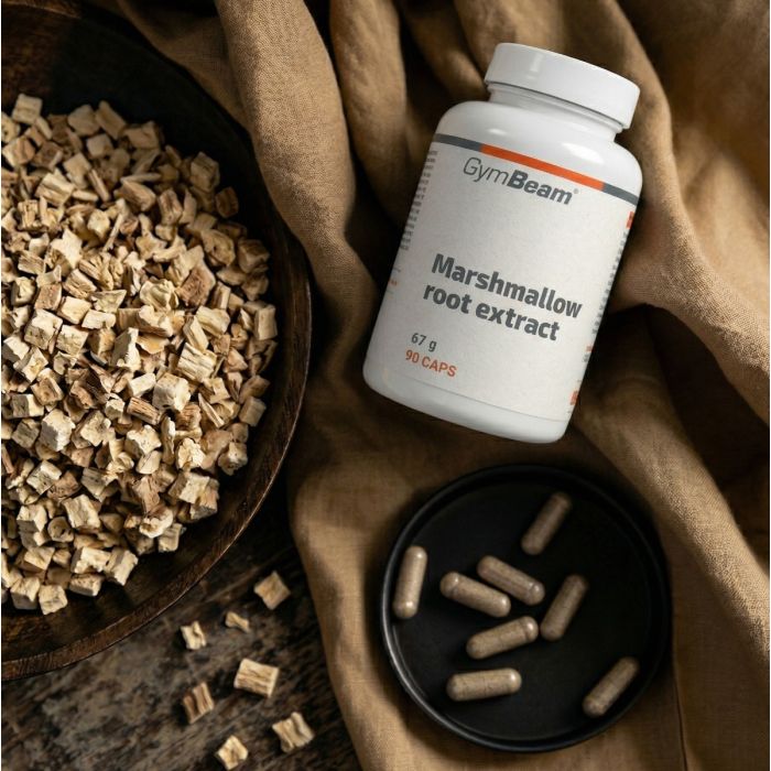 Marshmallow root extract - GymBeam 90 kaps