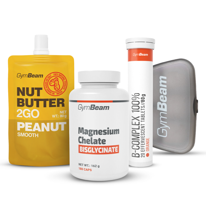 Chelat magnezu (bisglicynian) - GymBeam + PREZENTY 90 kaps