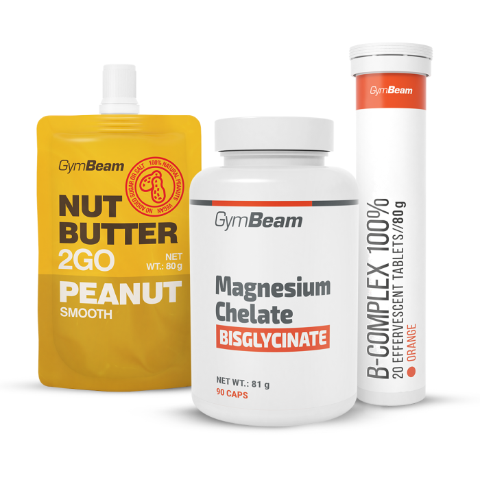 Chelat magnezu (bisglicynian) - GymBeam + PREZENTY 90 kaps