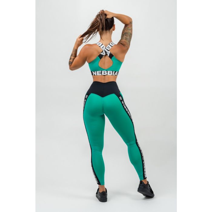 Biustonosz sportowy ICONIC Medium Support Green - NEBBIA XS