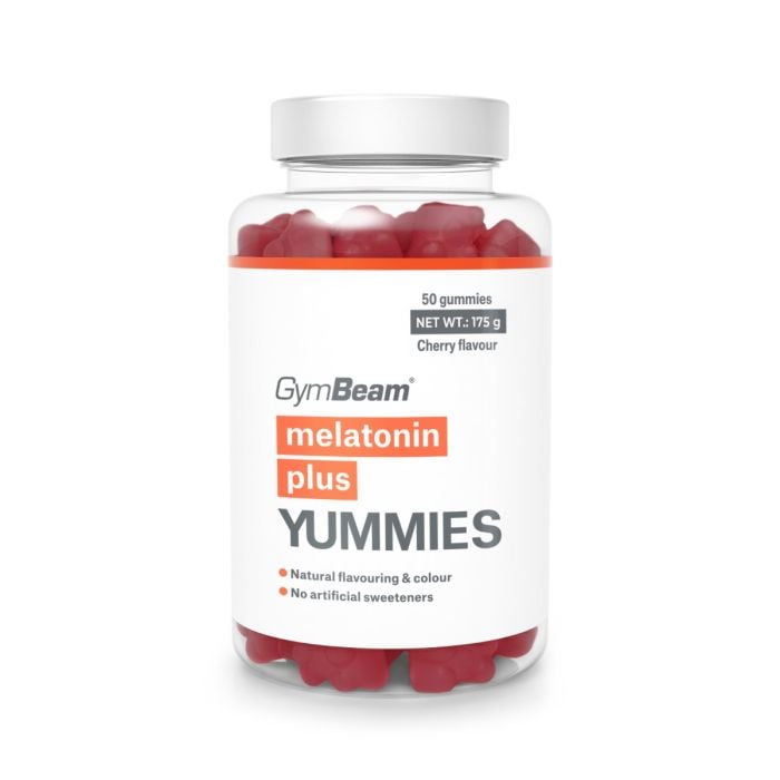 Melatonina Plus Yummies - GymBeam 50 kaps - wiśnia