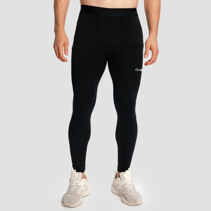 Męskie legginsy Combat Black - GymBeam L