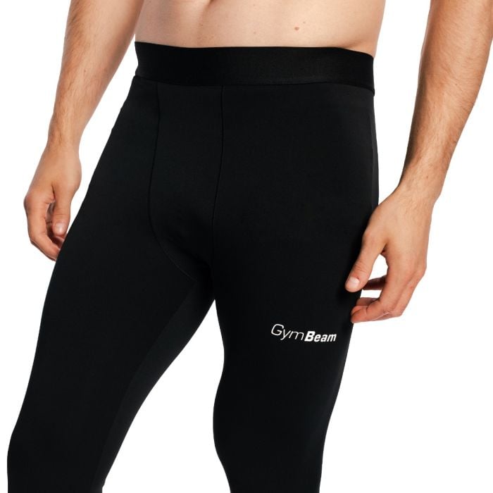 Męskie legginsy Combat Black - GymBeam L