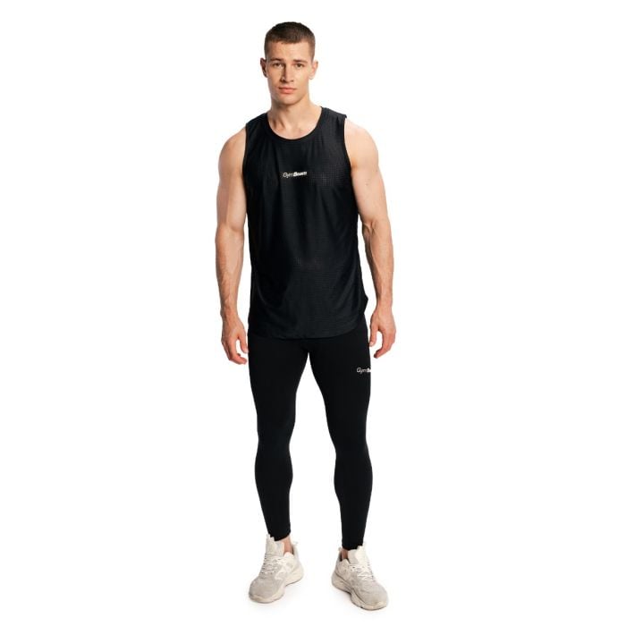 Męskie legginsy Combat Black - GymBeam L