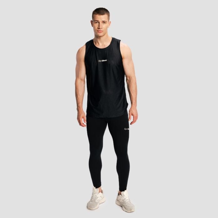 Męskie legginsy Combat Black - GymBeam L