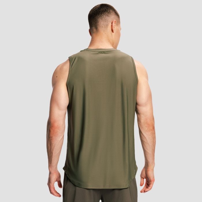 Męski Tank Top Combat Olive Grey - GymBeam L