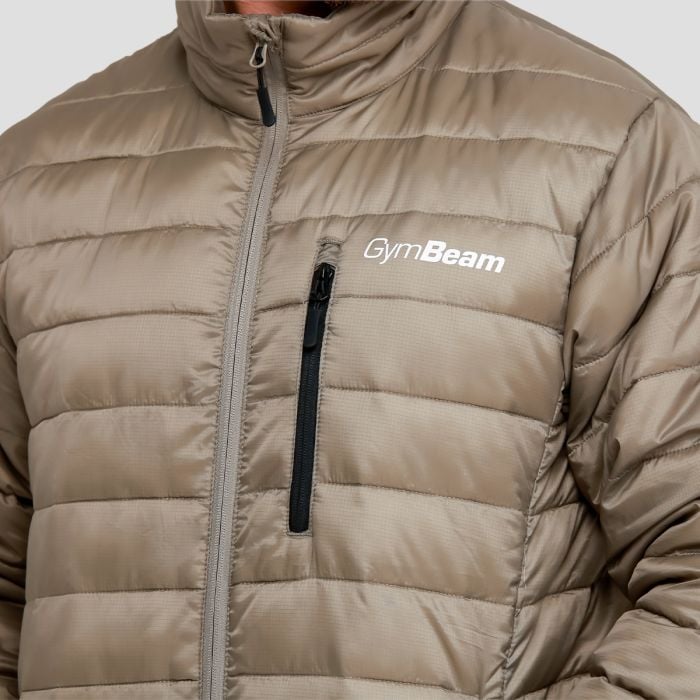 Męska kurtka Puffer Vetiver/Black - GymBeam XXL