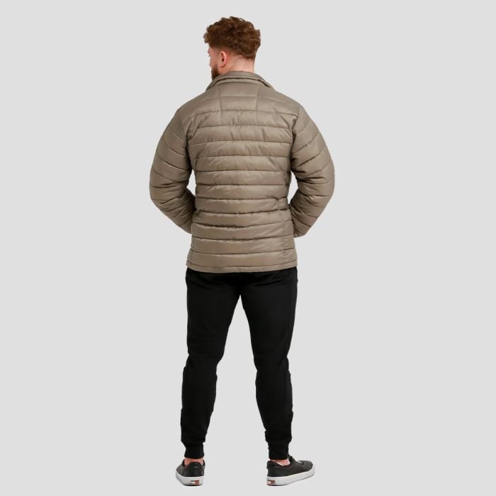 Męska kurtka Puffer Vetiver/Black - GymBeam XXL