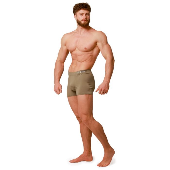 Bokserki męskie Seamless 2Pack Army - GymBeam L