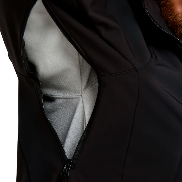 Męska kurtka Softshell Black - GymBeam L