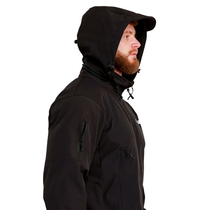 Męska kurtka Softshell Black - GymBeam L