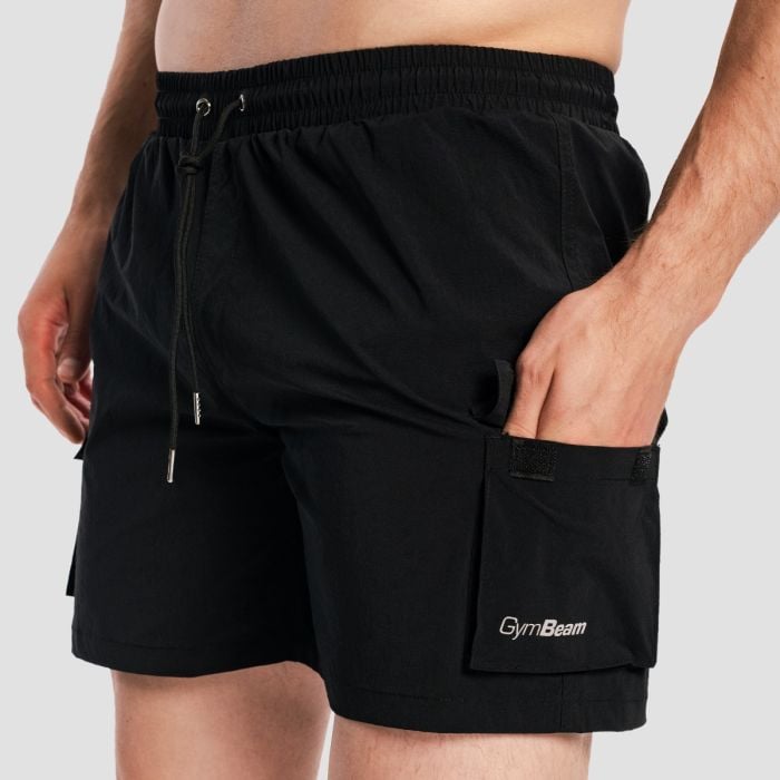 Męskie spodenki kąpielowe Cargo Black - GymBeam XXXL