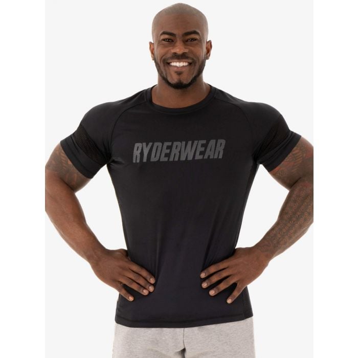 Men's T-shirt Flex Mesh black - Ryderwear
