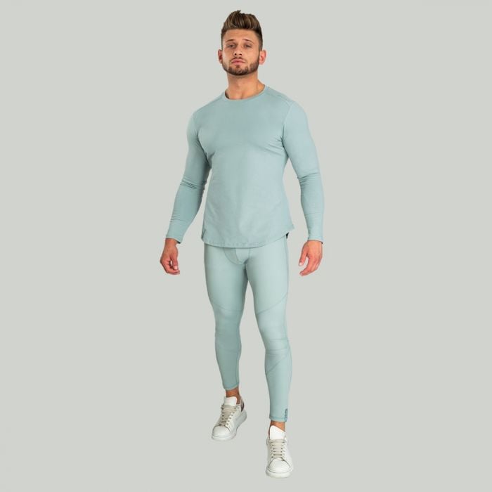 Męskie Legginsy Nebula Stone Blue - STRIX L