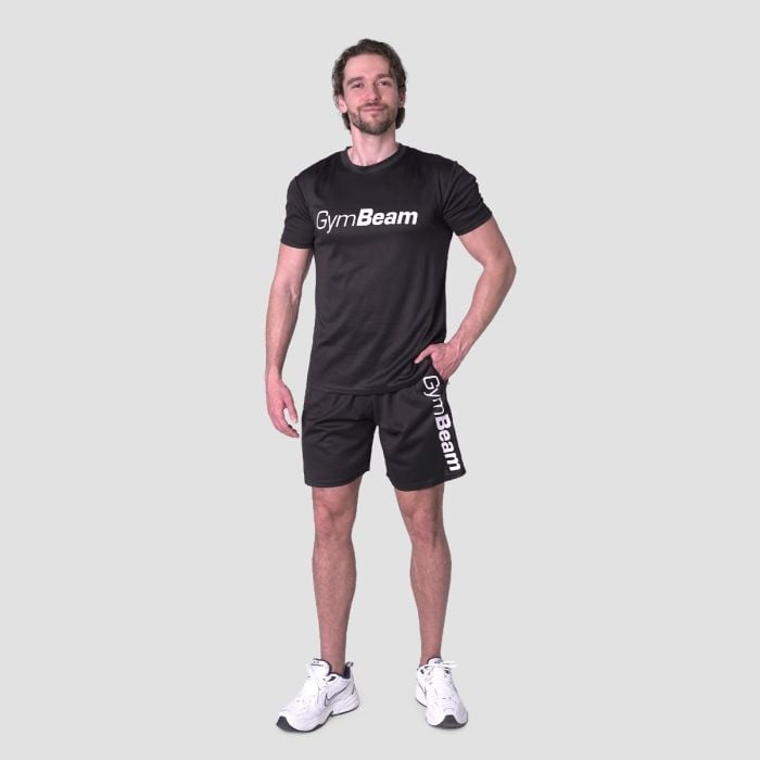 T-shirt Mesh Essence Black - GymBeam XXL