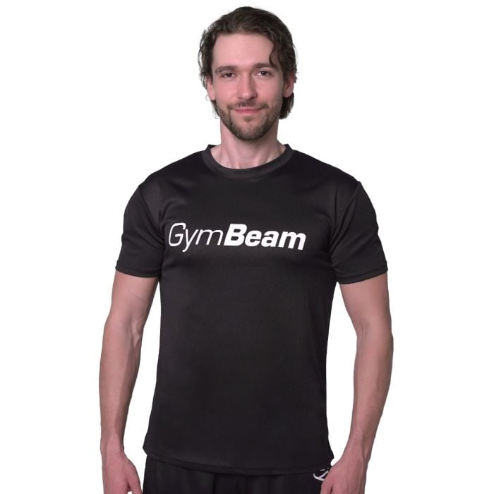 T-shirt Mesh Essence Black - GymBeam XXL