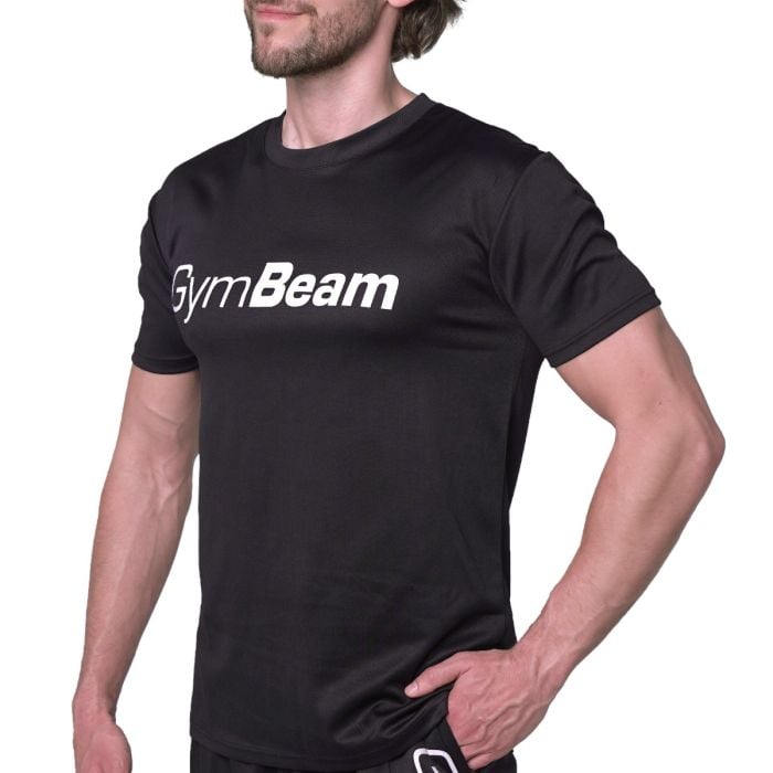 T-shirt Mesh Essence Black - GymBeam XXL