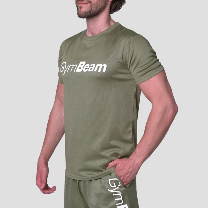 T-shirt Mesh Essence Green - GymBeam M