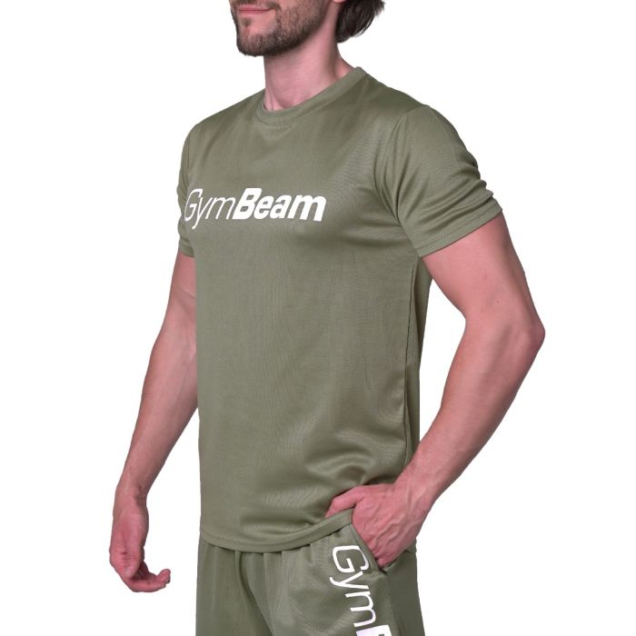 T-shirt Mesh Essence Green - GymBeam M