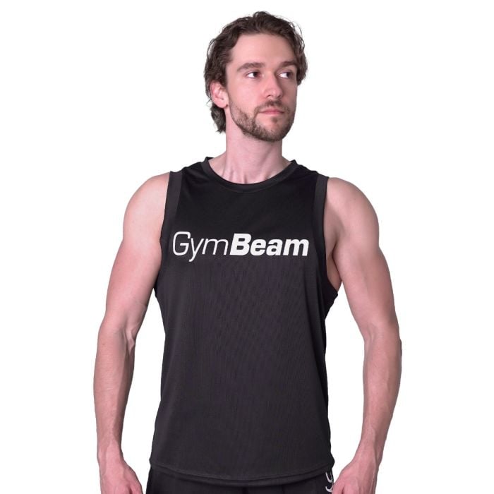 Tank Top Essence Mesh Black - GymBeam L