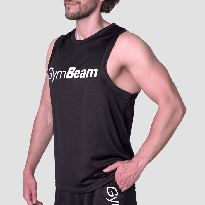 Tank Top Essence Mesh Black - GymBeam L
