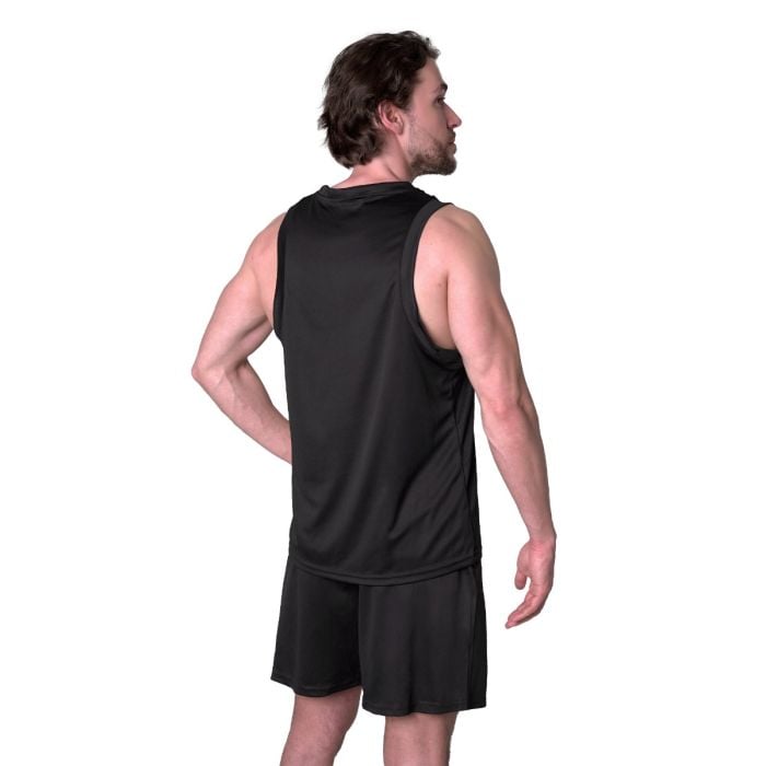 Tank Top Essence Mesh Black - GymBeam L