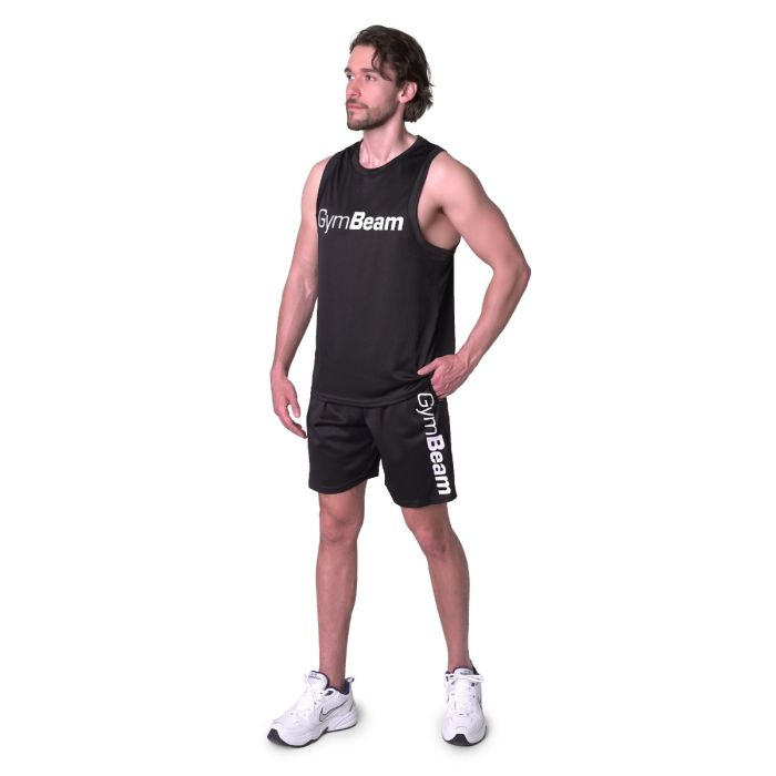 Tank Top Essence Mesh Black - GymBeam L