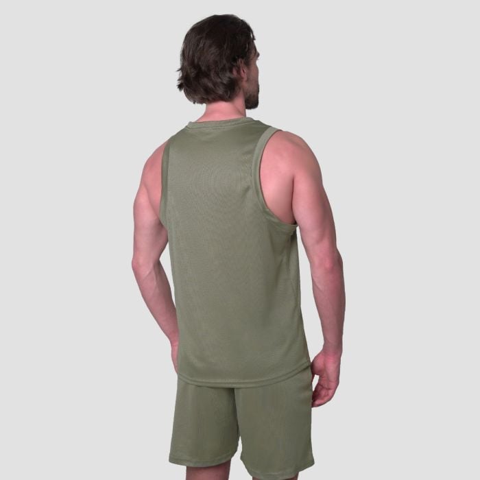 Tank Top Essence Mesh Green - GymBeam L