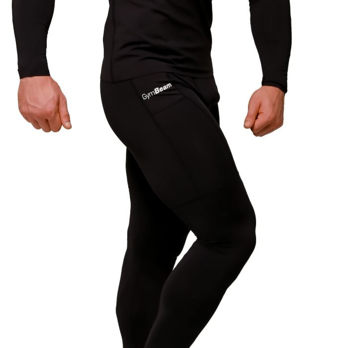 Legginsy Kompresyjne Mid Black - GymBeam L