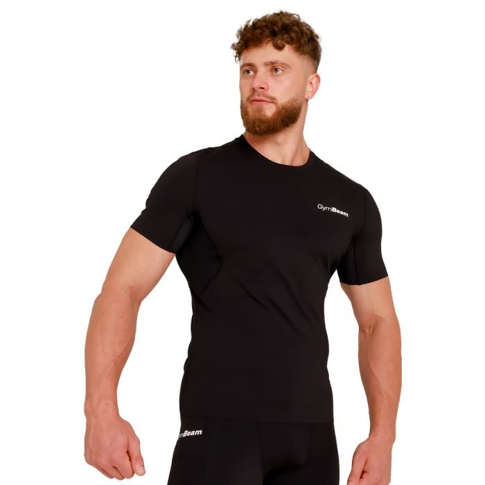 Kompresyjny T-Shirt High Black - GymBeam M