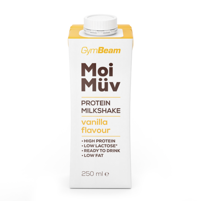 Milkshake białkowy MoiMüv - GymBeam 250 ml - wanilia