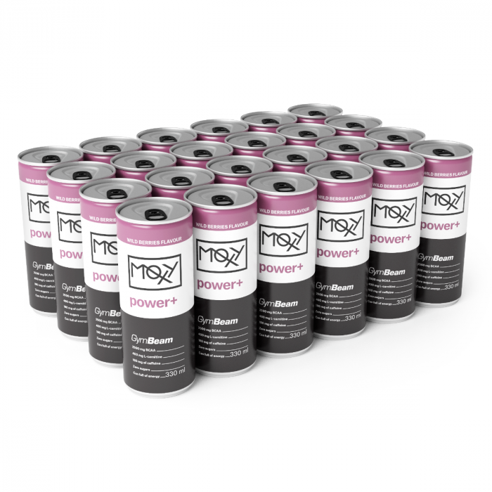 MOXY Power+ Energy Drink 330 ml - GymBeam dzikie jagody - 330 ml
