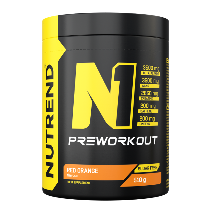N1 Pre-Workout - Nutrend 10 x 17 g - czarna porzeczka