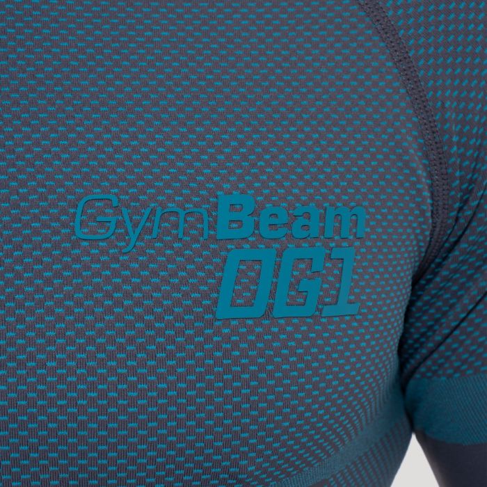 OG1 Bezszwowy longsleeve Grey/Blue - GymBeam L