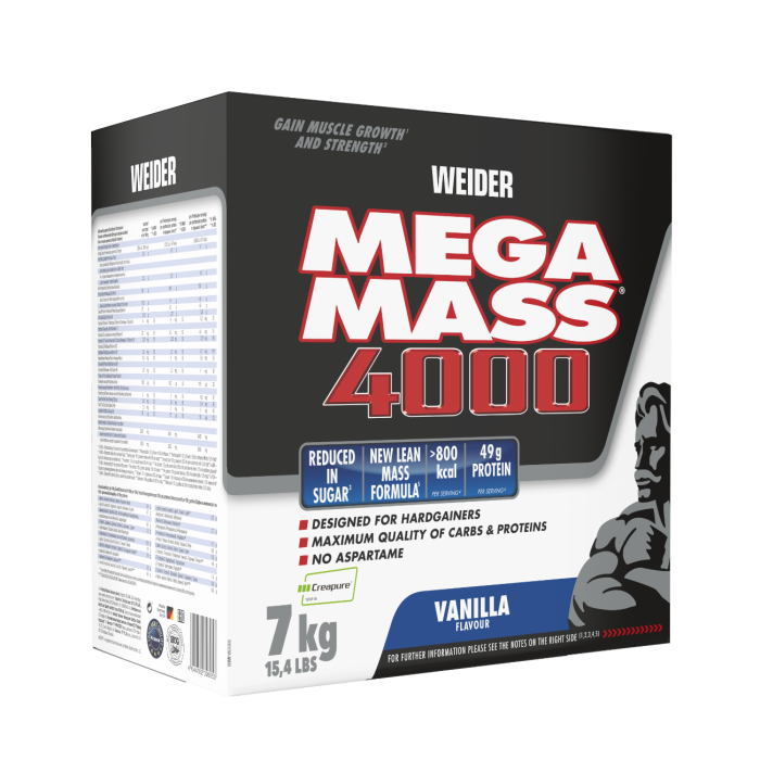 Mega Mass 4000 - Weider 7000 g - wanilia