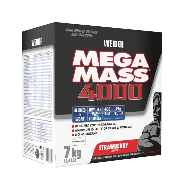 Mega Mass 4000 - Weider 7000 g - wanilia