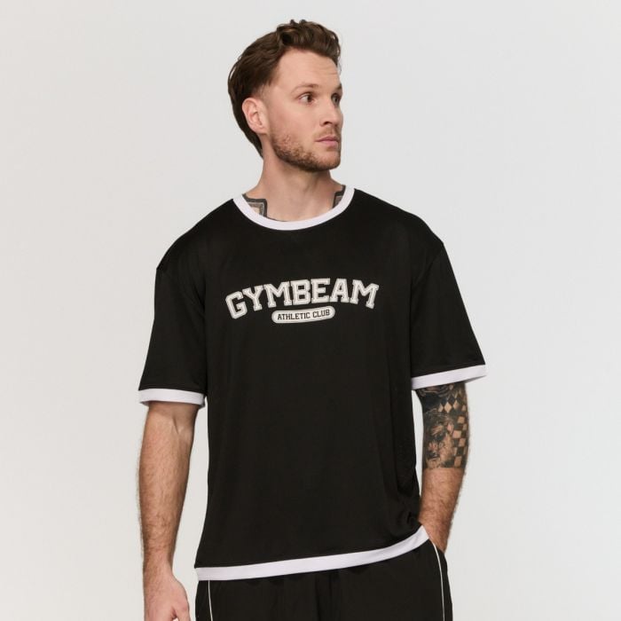 T-shirt Varsity Oversized Black - GymBeam XL
