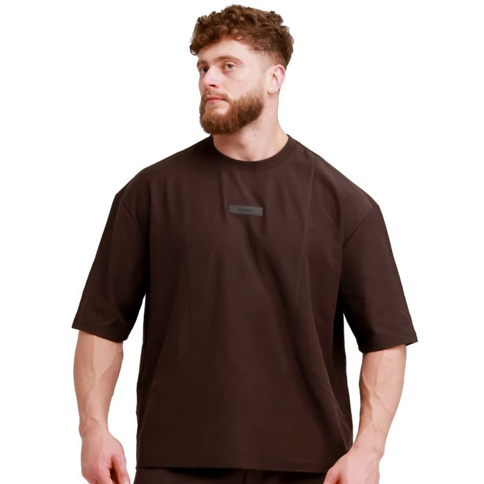 T-Shirt Oversized Unstoppable Brown - GymBeam L