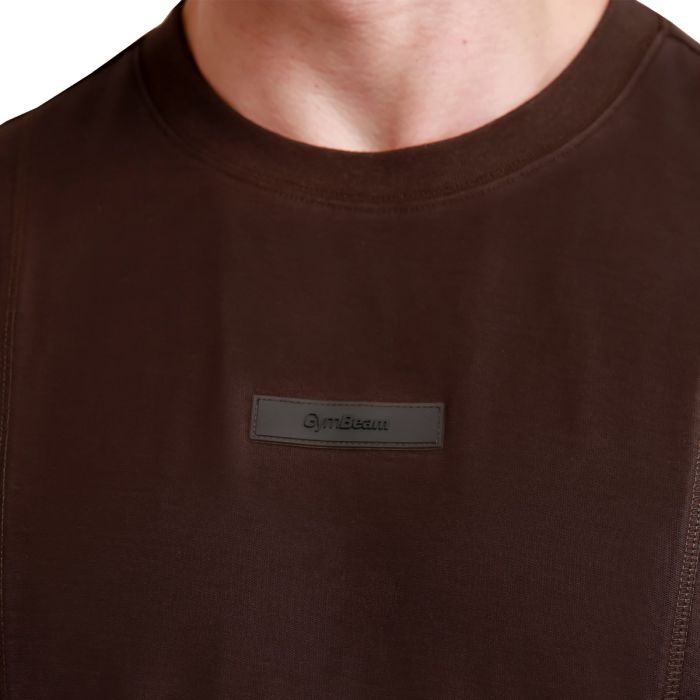 T-Shirt Oversized Unstoppable Brown - GymBeam L