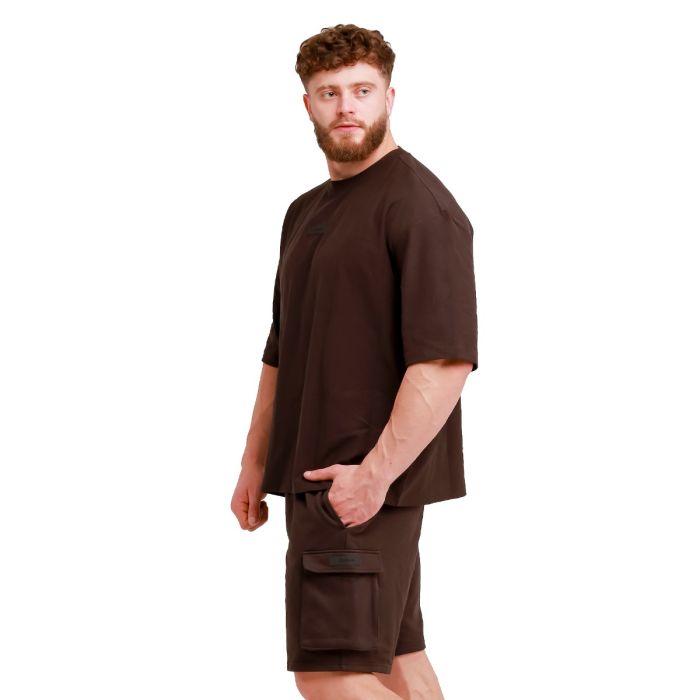 T-Shirt Oversized Unstoppable Brown - GymBeam L