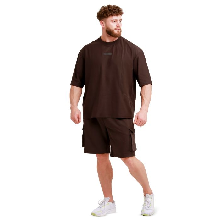 T-Shirt Oversized Unstoppable Brown - GymBeam L