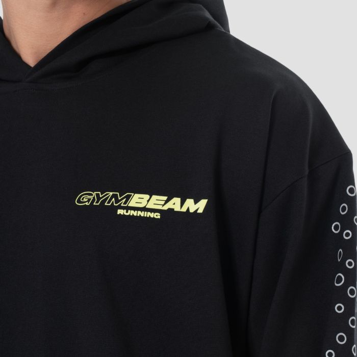 Pace Hoodie Black - GymBeam XXL