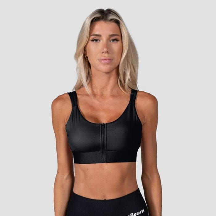 Biustonosz sportowy Prime Black - GymBeam L