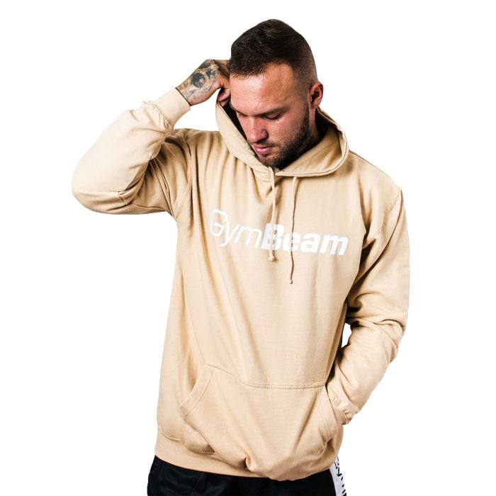 Bluza z kapturem PRO Hoodie Sand - GymBeam XL - cream