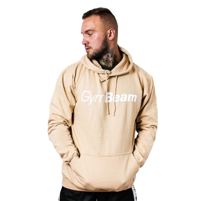 Bluza z kapturem PRO Hoodie Sand - GymBeam XL - cream