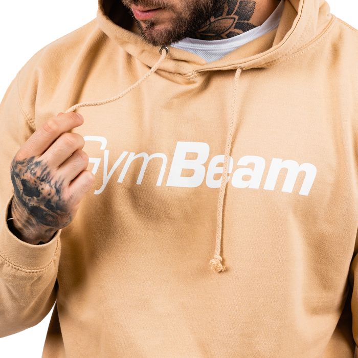 Bluza z kapturem PRO Hoodie Sand - GymBeam XL - cream