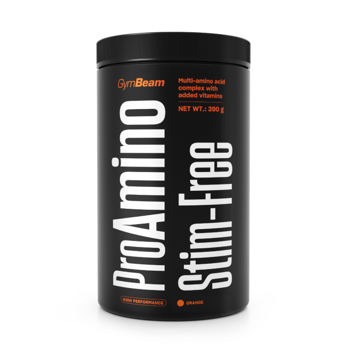 ProAMINO stim-free - GymBeam 390 g - pomarańczowy
