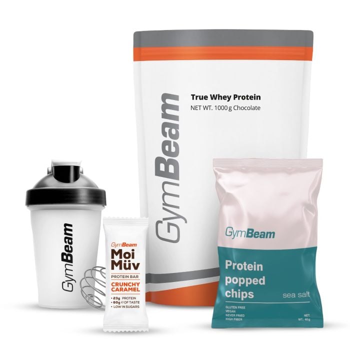 Białko serwatkowe True Whey - GymBeam 1000 g - biała czekolada - 00