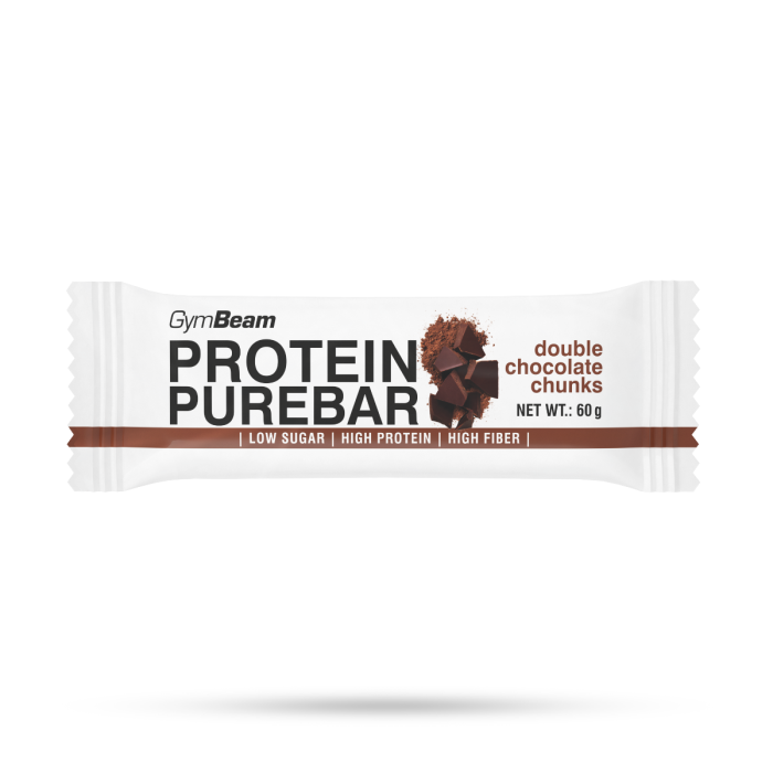 Baton Białkowy PureBar  - GymBeam 60 g - podwójna porcja czekolady