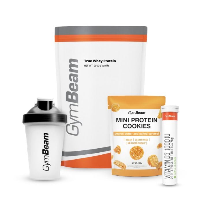 Białko serwatkowe True Whey - GymBeam 1000 g - biała czekolada - 00